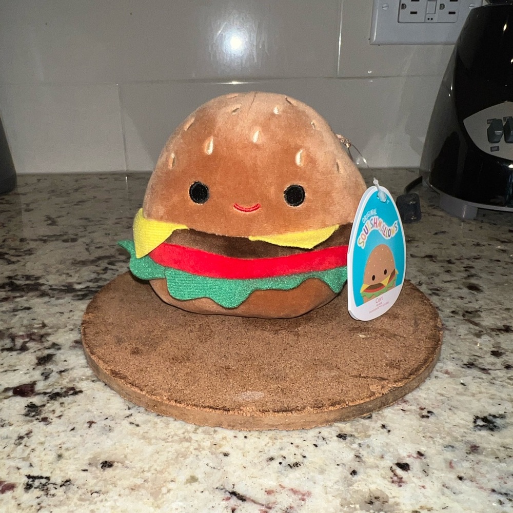 New Carl The Cheeseburger 5” Squishmallows